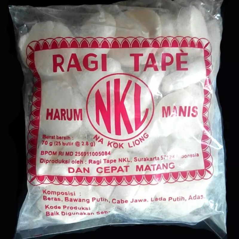 

RAGI TAPE SINGKONG KETAN MANIS NKL ORIGINAL RAGI TAPE NKL HARUM MANIS