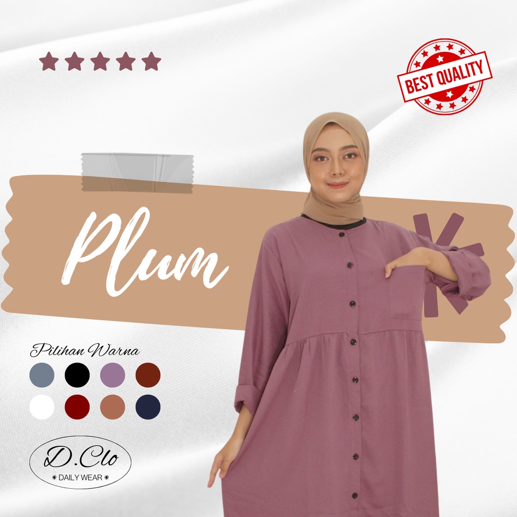 Baju Tunik Wanita Kekinian Fashion Muslim Busui Friendly Bahan Katun Rayon Premium Ukuran Fit To L LD 105cm / Pratiwi Tunik Wanita Terbaru 2022