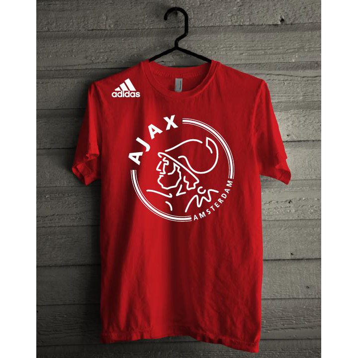 Super Sale Kaos Baju Combed 30S Distro Ajax Amsterdam Logo Murah Banget