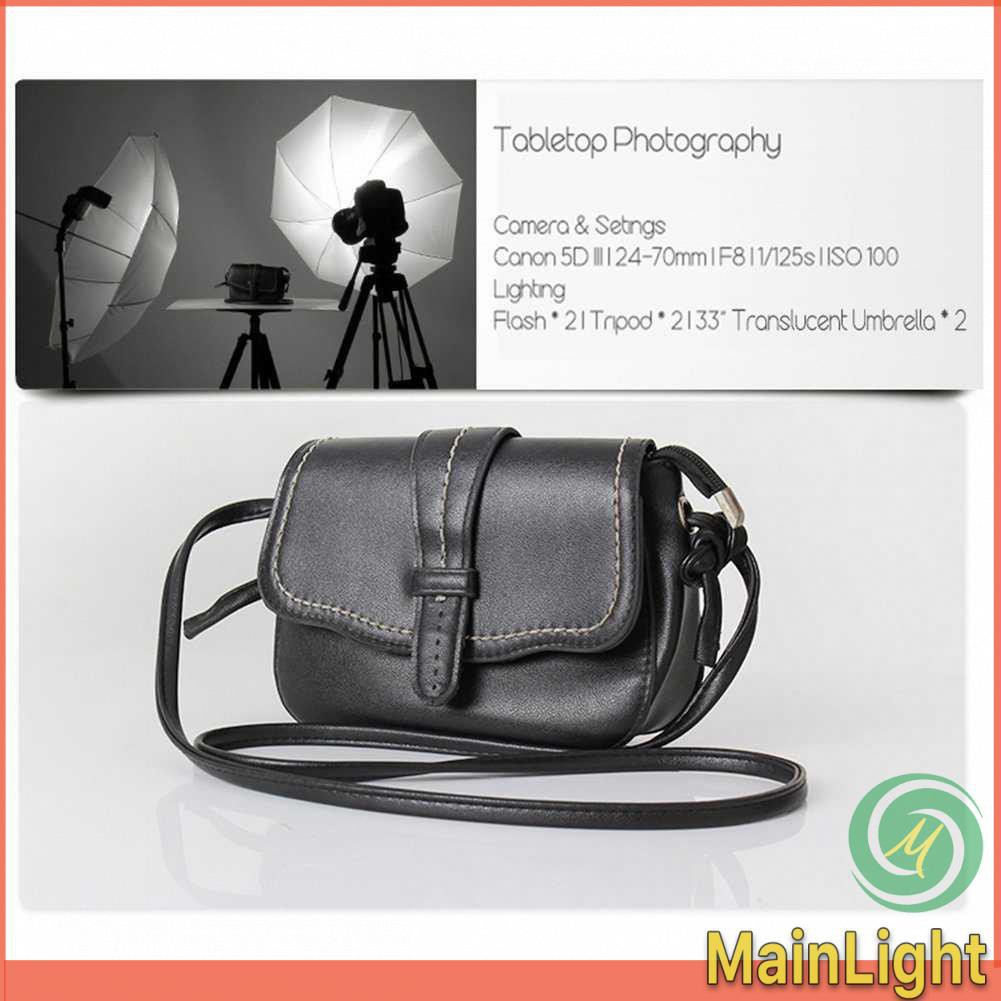 Grab Medan Payung TaffSTUDIO Soft Umbrella 84cm+Bohlam 45W Fotografi Studio -P90L Hitam