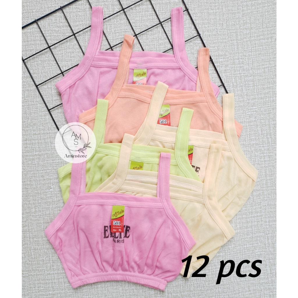 1 Lusin Miniset Anak Remaja SD SMP MiniSet Cewek Murah Bh Anak Perempuan Murah Size L,  XL, XXL Elli
