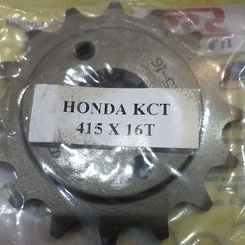 SSS GEAR GER DEPAN 415 JUPITER VIXION R15 MEGAPRO GL CB150R SUPRA SATRIA FU SMASH SHOGUN GIR FRONT SPROCKET-Sss 415x16 kct.tiger