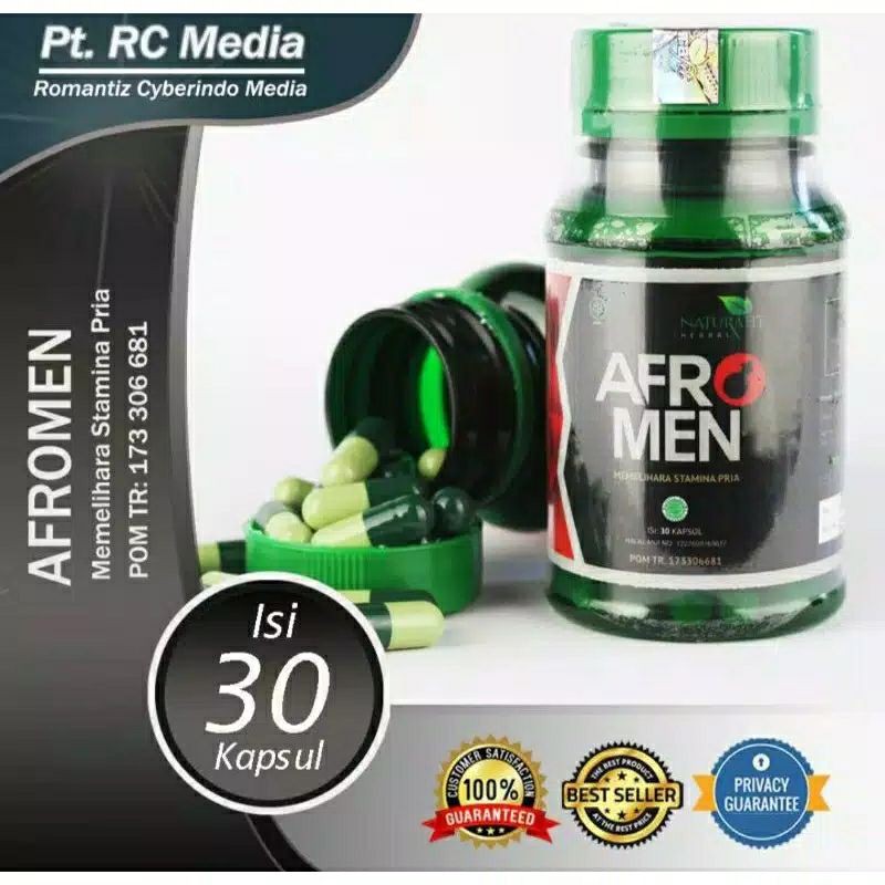AFROMEN - Obat Herbal Kuat Pria- Agar Tahan Lama -Kuat Setamina Pria -Pembesar Junior Pria BPOM ASLI