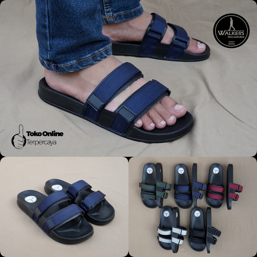 Sandal Casual Pria kekinian / Sandal Slop Walkers Weber Pria Terbaru Termurah Bisa Bayar Di Tempat