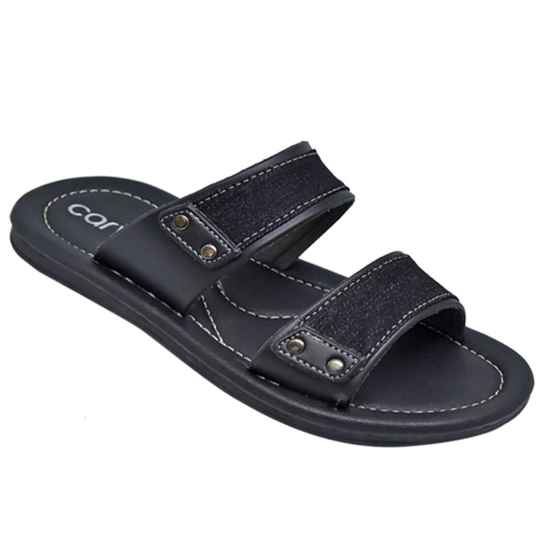  Carvil  Sandal  Pria  Apparel 02 M Black Shopee  Indonesia