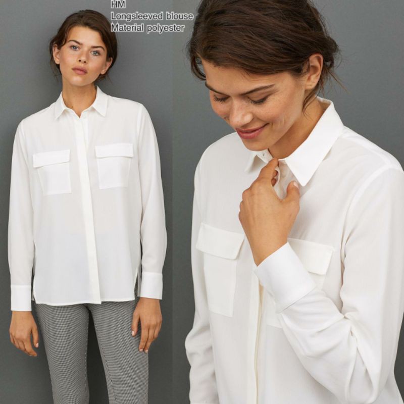 Hm longsleeved silk shirt