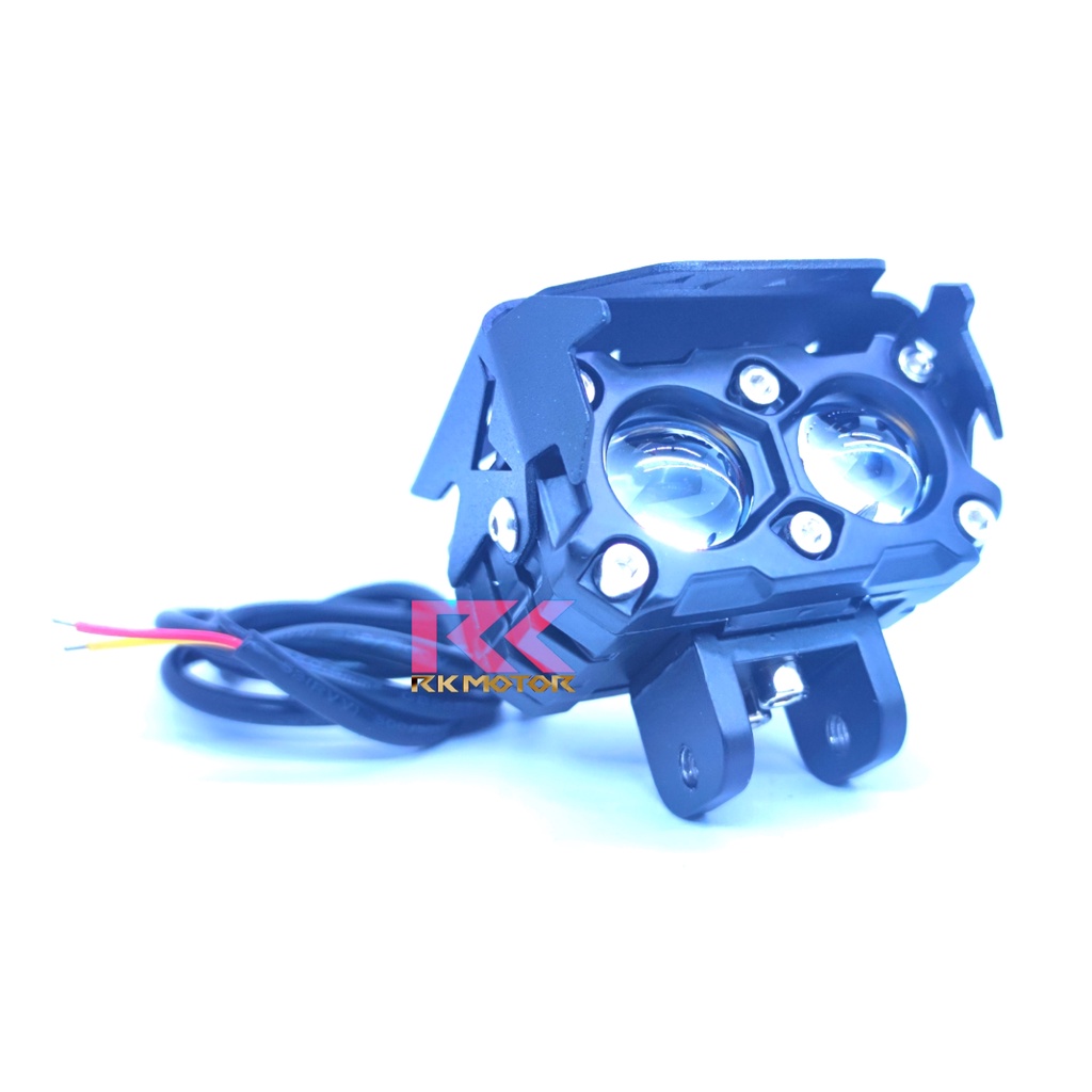 Luminos Led Q6 Dua Warna Lampu Kabut Motor Mobil