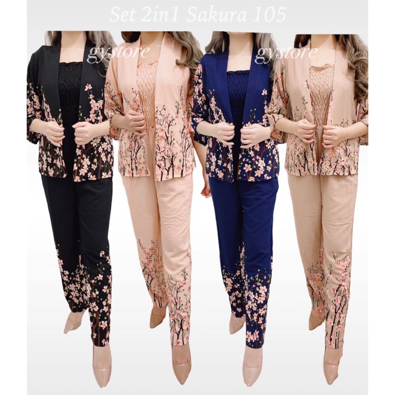 Set 2in1 Jumpsuit + Outer Sakura 105