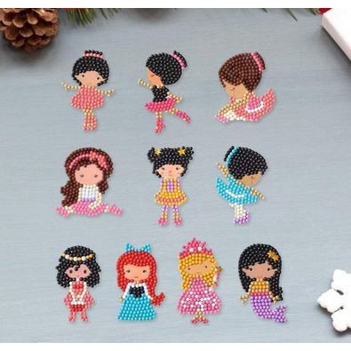 DIY CUTIE POP Diamond Sticker - Stiker Diamond DIY Anak Cartoon Girl