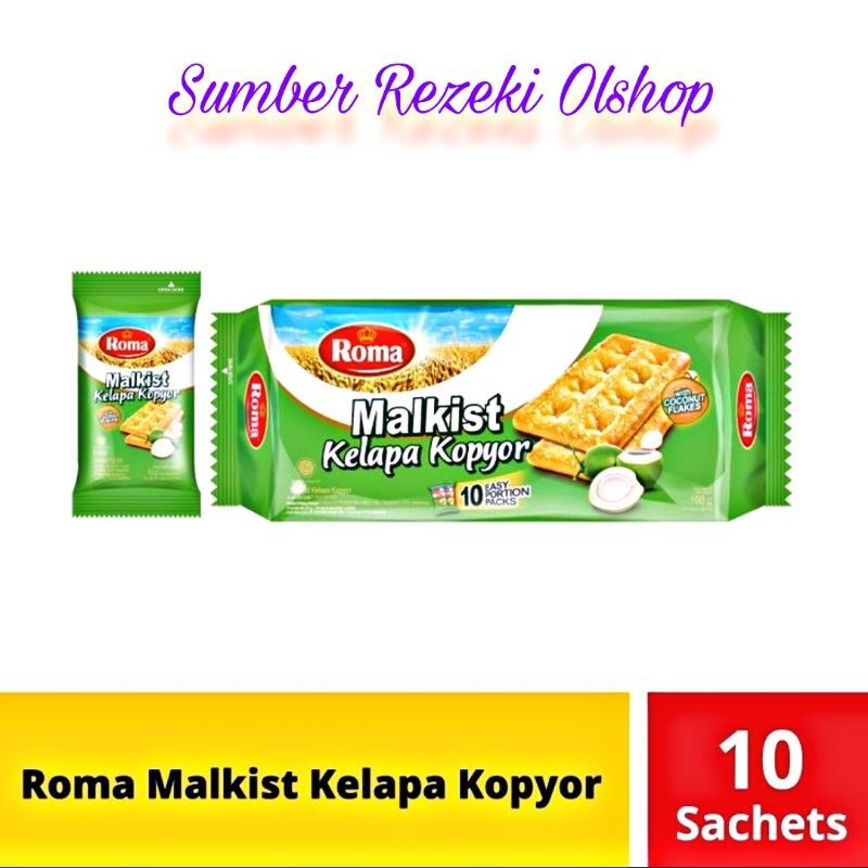 

Roma malkist kelapa kopyor isi 10sachet