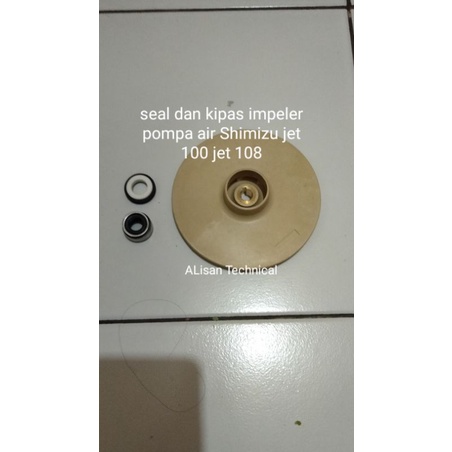 kipas impeler dan seal Pompa air Shimizu jet 100 108bit