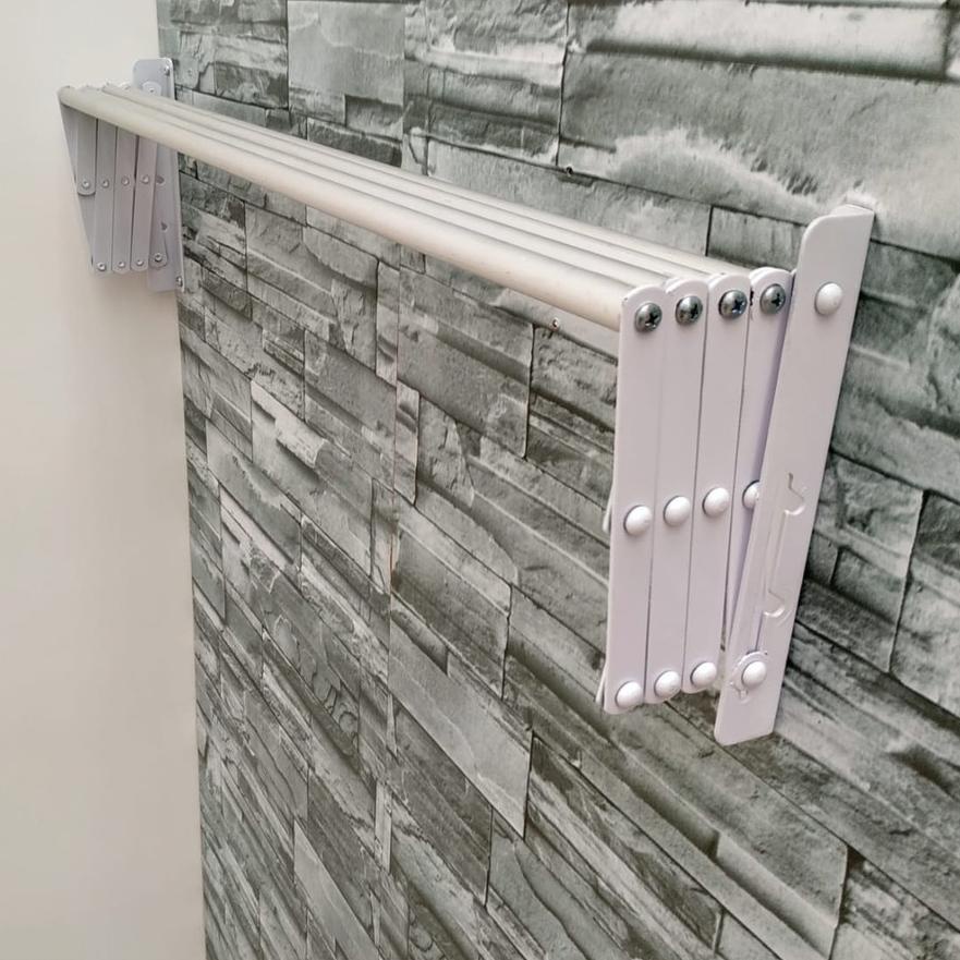 ✱ JEMURAN DINDING TARIK ALUMUNIUM 120cm JEMURAN LIPAT GANTUNG ✱