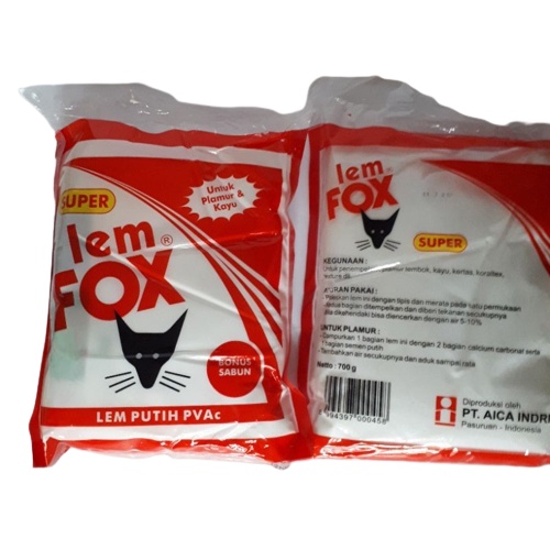 

LEM FOX PUTIH 700GR SLIME / LEM KAYU / LEM KERTAS