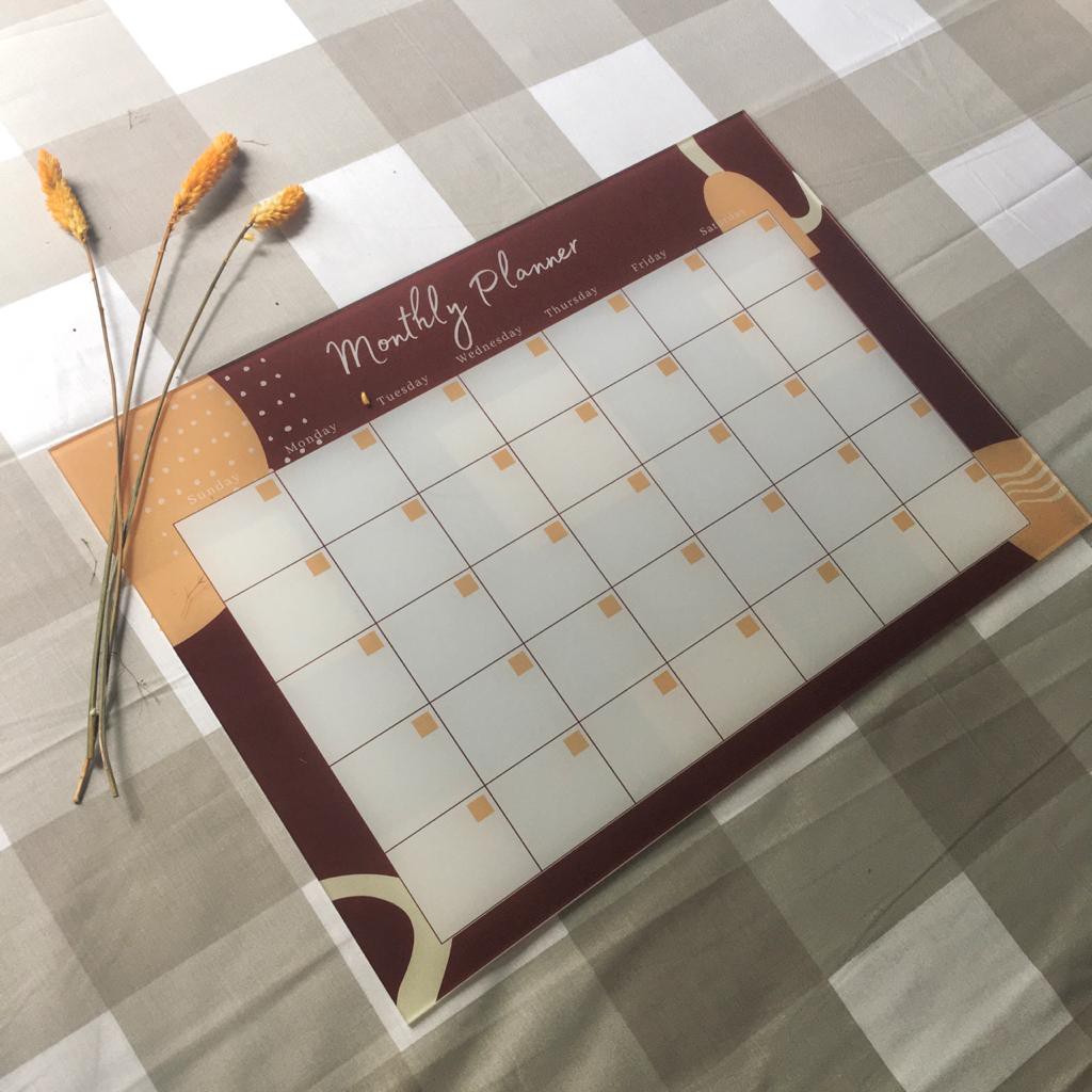 

Acrylic Monthly Planner Full Print A3