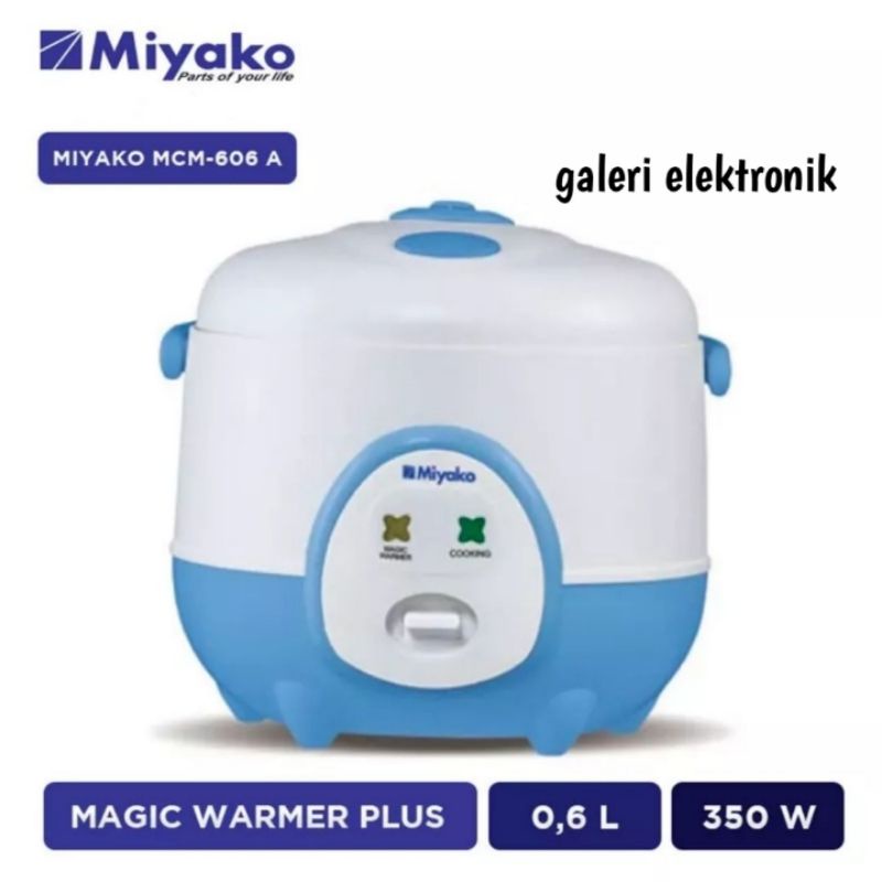 Rice cooker/Magic Com kecil Miyako 0,6 liter MCM 606