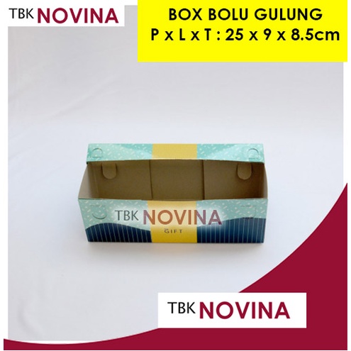 KOTAK KUE BOLU GULUNG/ BOX CAKE BOLU/ DUS BOLU KUE ULANG TAHUN GRETEL LUX