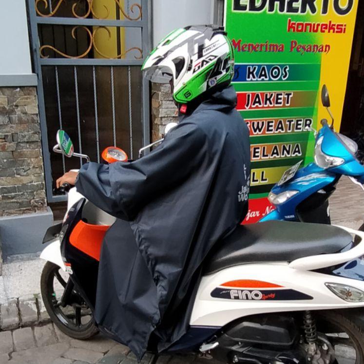 Mantel Hujan Ponco Lengan JWS, Jas Hujan Ponco Waterproof JWS/EDHERTO, Rainbat Taslan JWS/EDHERTO [B