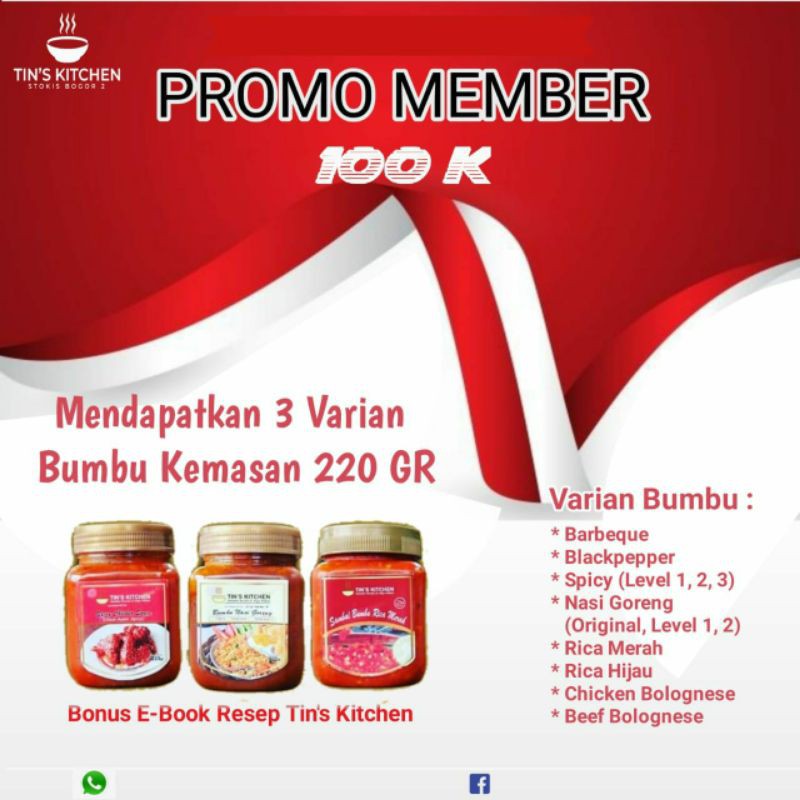 

Paket Member Tin's Kitchen 220gram