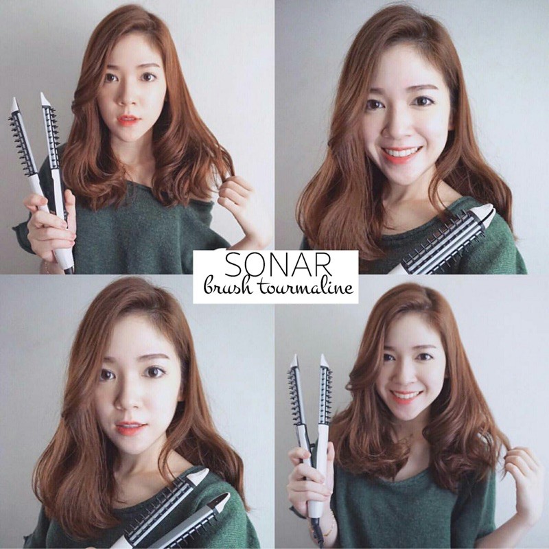 CATOK SONAR BRUSH BLOW/CATOK SISIR MURAH TOURMALINE FLAT 2in1 SN798/CATOK KERITING LURUS TONG BULET