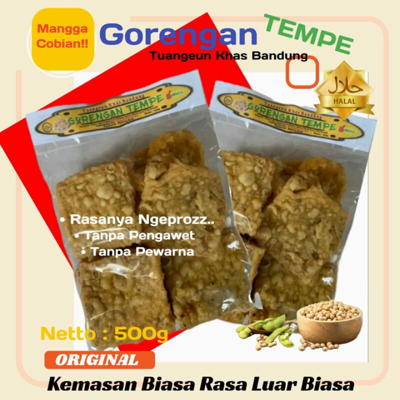 

500g Gorengan - Keripik Tempe Khas Bandung - Rasa ORIGINAL
