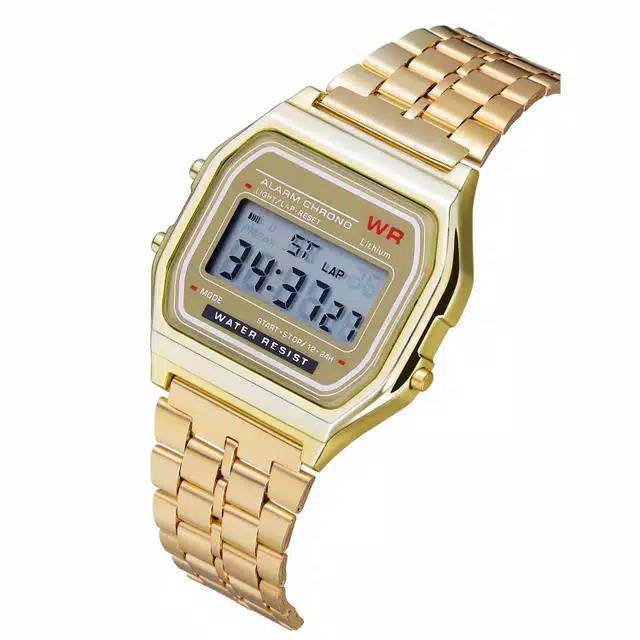 Jam Wanita Model Chasio Digital Strap Rantai(Terima Cod Dikirim Dari Jakarta)