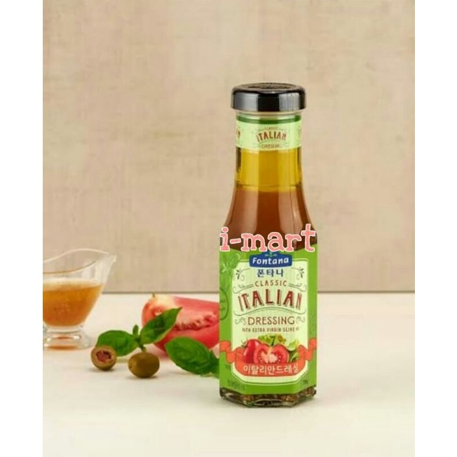 

Fontana Salad Italian Dressing With Exstra Virgin Olive Oil 270gr