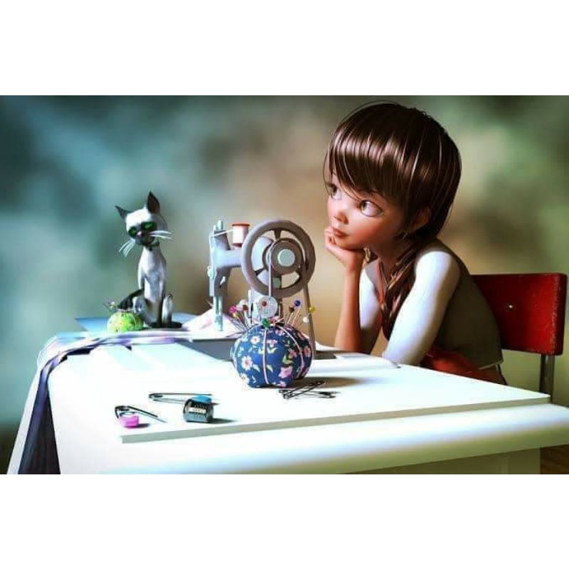 Jasa Dan Jahit Online + Bahan / Gamis Dress Anak ~ Dewasa