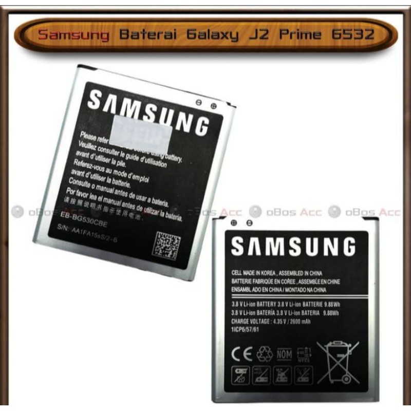 Baterai Samsung Galaxy J2 Prime G532 Original Batre Batrai HP