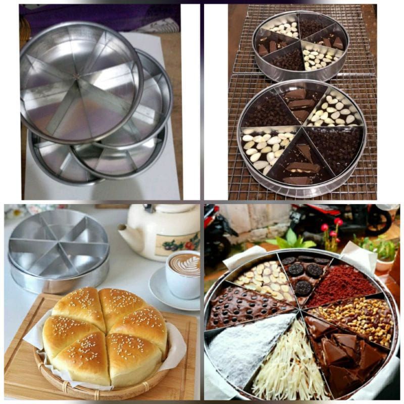 loyang sekat bulat/loyang sekat bentuk bulat