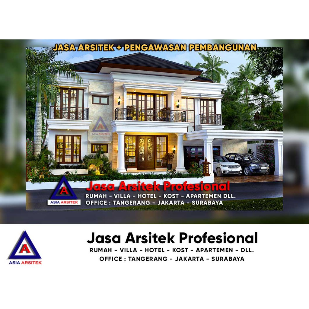 Jual Jasa Arsitek BSD Tangerang Banten Desain Rumah Tropis Serpong Indonesia Shopee Indonesia