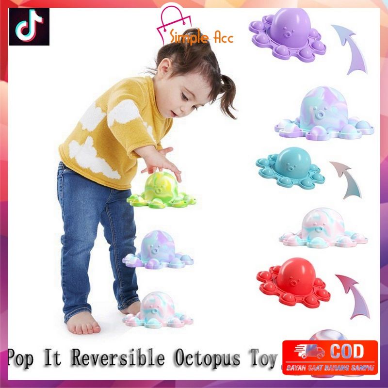 DO-M 131 Mainan Pop It Gurita Mini fidget toys Octopus Doll Gantungan Pop