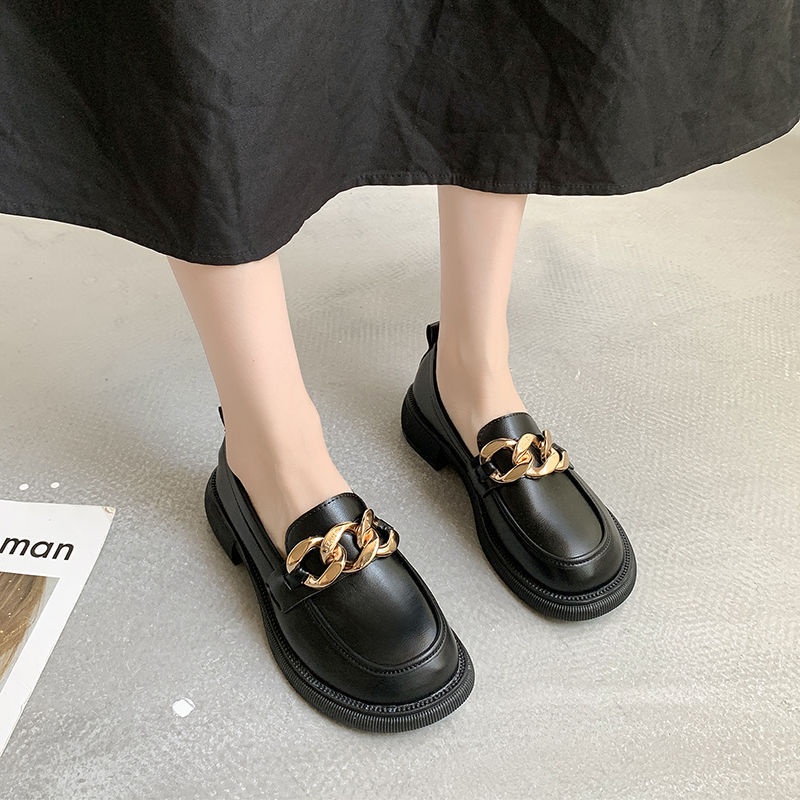 AGIL722 Sepatu Slip On Wanita Fashion Import Chain Oxford Ready Jakarta Bisa COD (With Box)