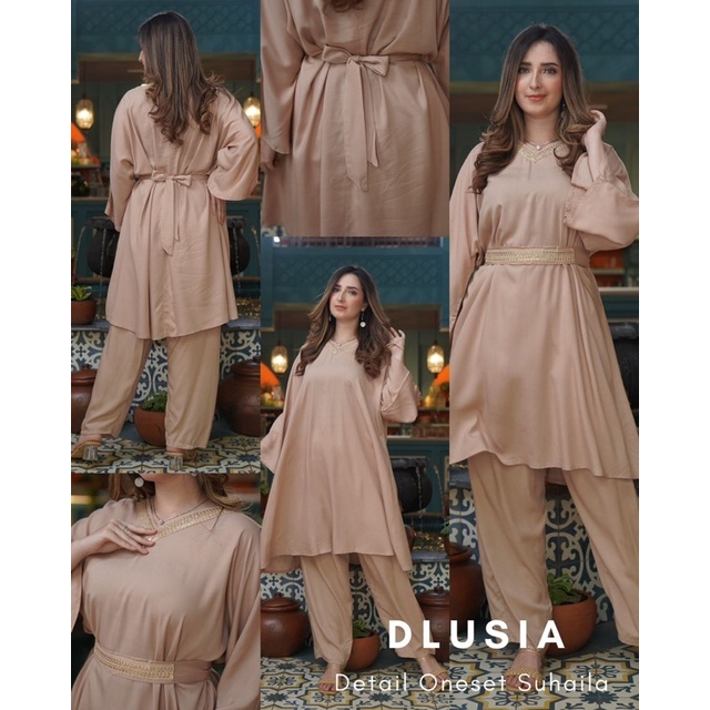 Daster Arab Dlusia SUHAILA Baju Setelan Rayon Big Size Jumbo