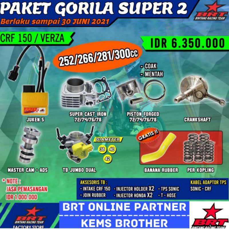 PAKET BRT CRF GORILA SUPER 2