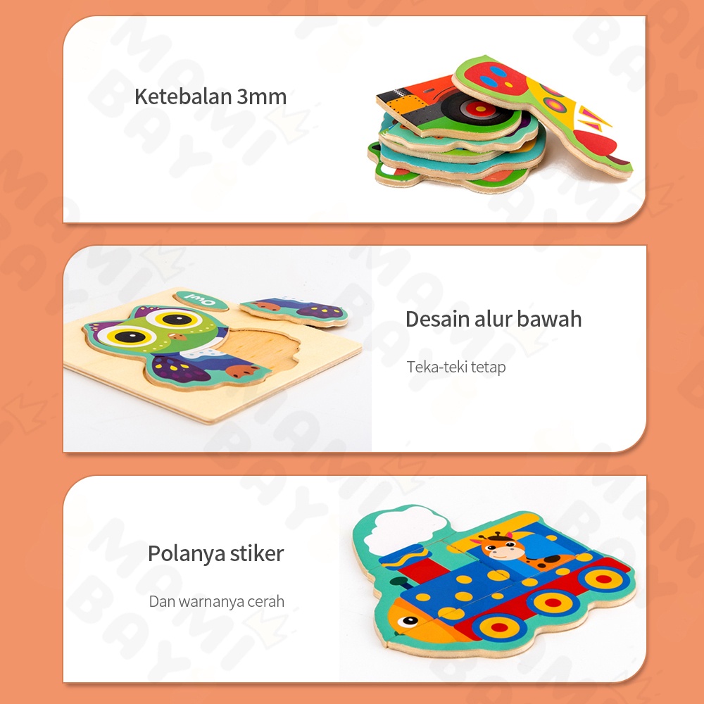 Mamibayi Puzzle anak mainan edukasi anak jigsaw mainan puzzle