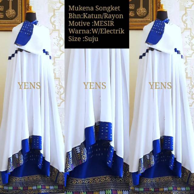 Mukena Bali Songket Mesir White Series