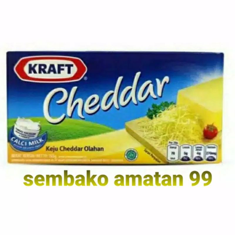 Kraft Cheddar 160 Gram / Keju KRAFT CHEDDAR 160Gr