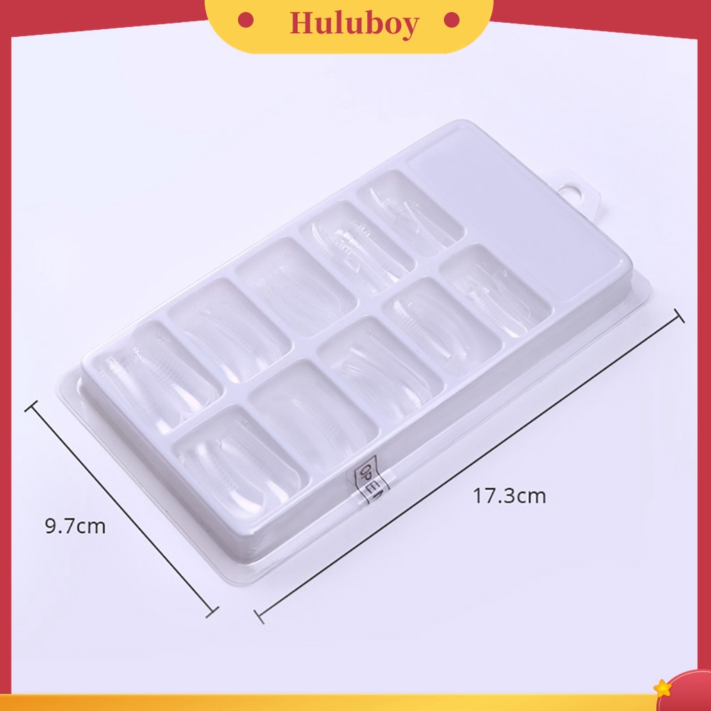 Huluboy Huluboy♡ 100pcs Stiker Kuku Portable Bahan ABS Untuk Salon