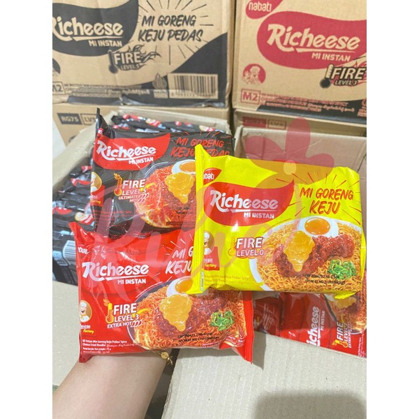 Jual Mie Richeese Kartonan / Mie Goreng keju 1 dus / Karton | Shopee