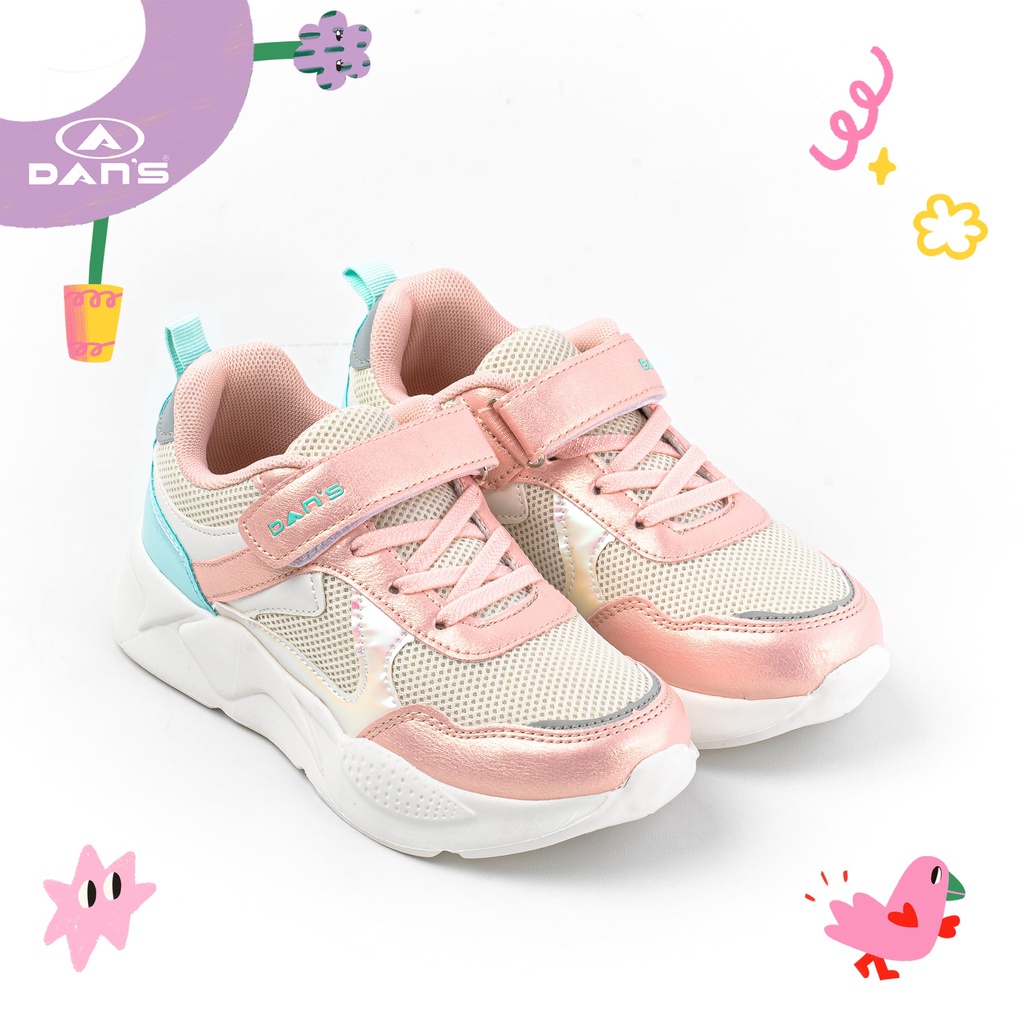 Dans Mayala Sepatu Sneakers Anak Perempuan - Rose