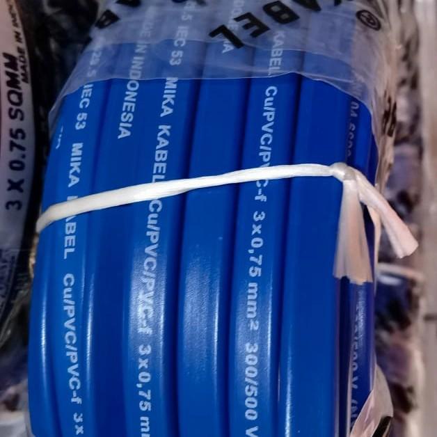 Kabel Pompa Satelit Gepeng MIKA BIRU