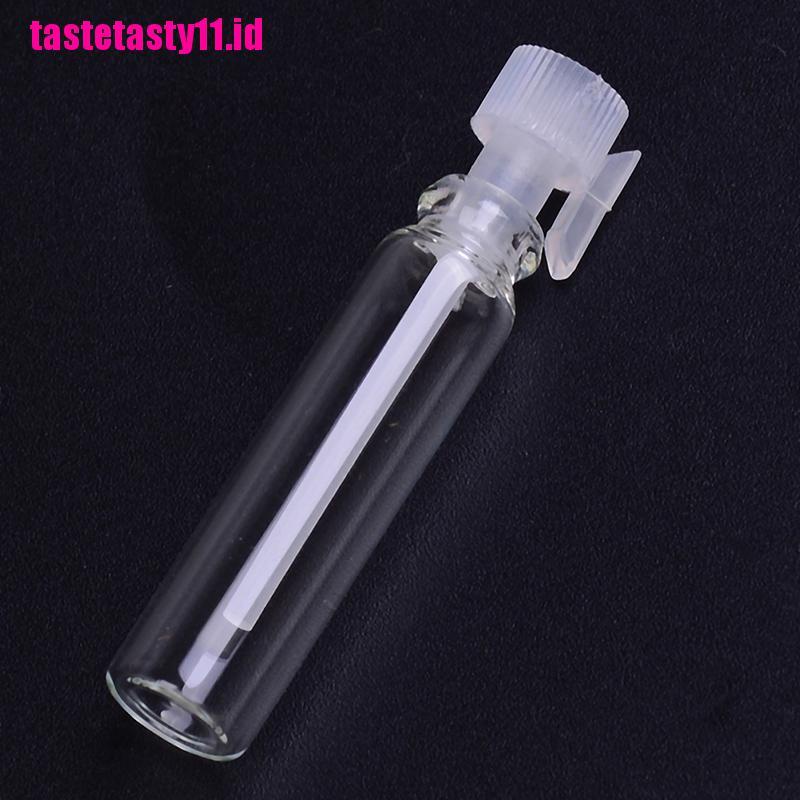 【TTID】10/50Pcs mini 1ml glass vial empty laboratory bottle perfume liquid oil