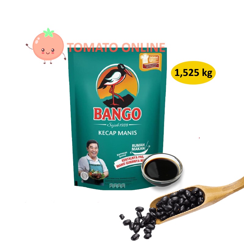 Kecap Manis Bango Pouch Refill 1,52 kg 1,52kg 1,525 kg 1,525kg