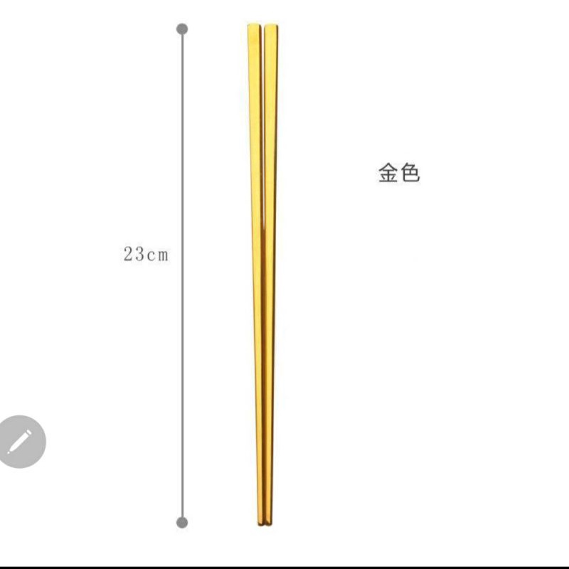 korean chop stick Sumpit gold premium 1 pasang