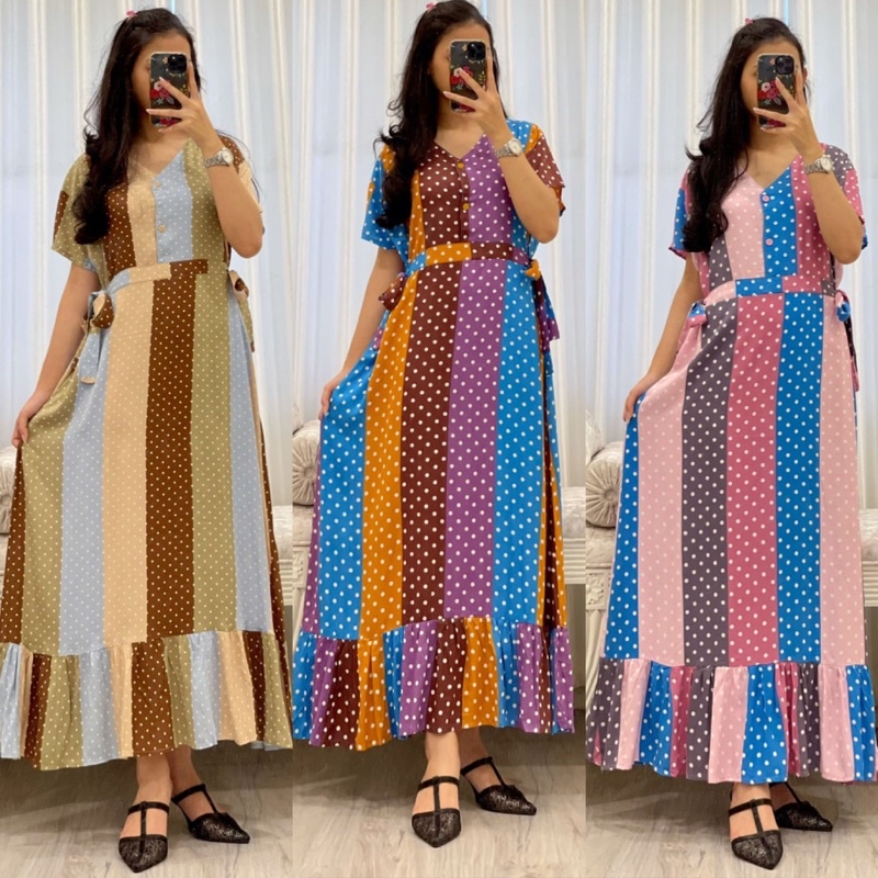 Daster Arab DOLCE KIMMY Long Dress Rayon Daster Kimono