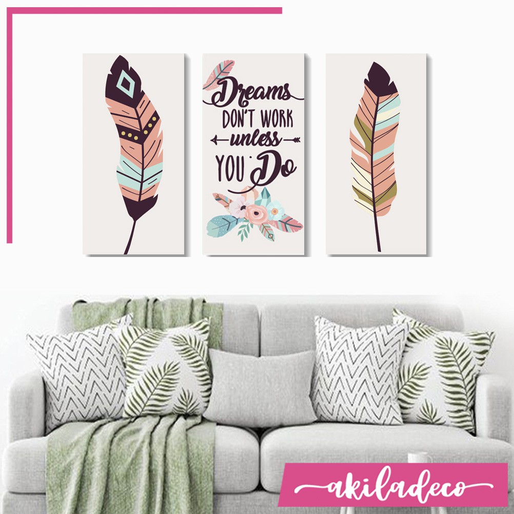 Wall Decor Boho Chic Pajangan Hiasan Dinding Shabby Dekorasi Ruang Tamu