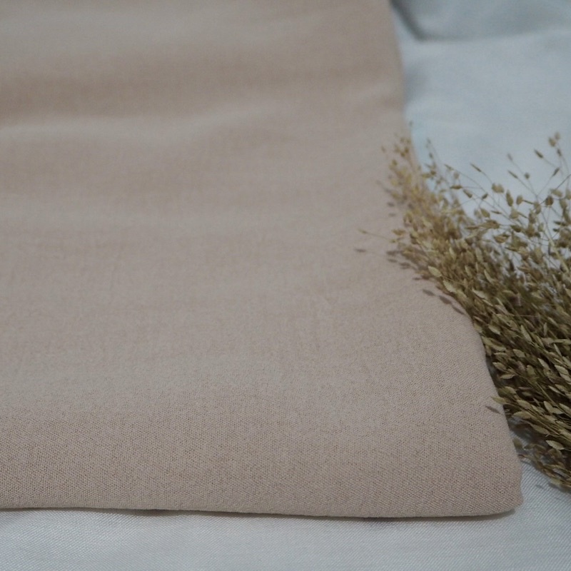 Pashmina Crinkle Premium / MEEDA Pashmina Syari 200x100 cm-Peanut