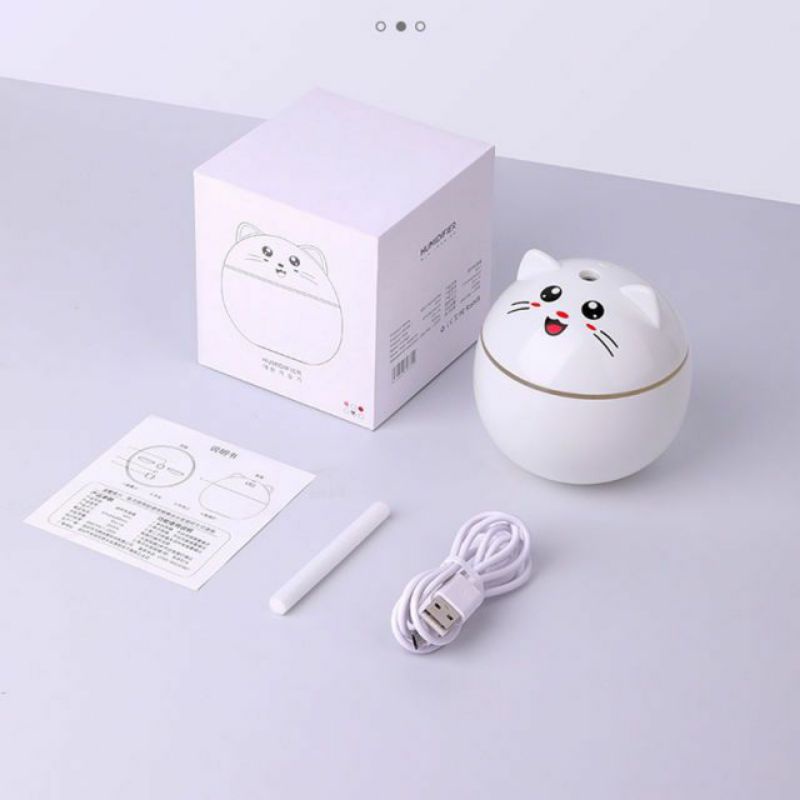 cute cat humidifier 300ml aroma terapi pengharum ruangan