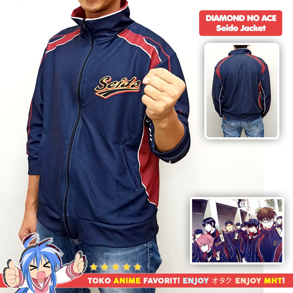 Jaket Anime Diamond no Ace Seido Kostum Cosplay