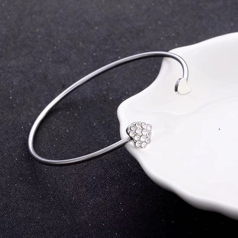 ★ODS★ FA93 Gelang Open Cuff Motif Love  Model Bangle Korea Murah KEKINIAN